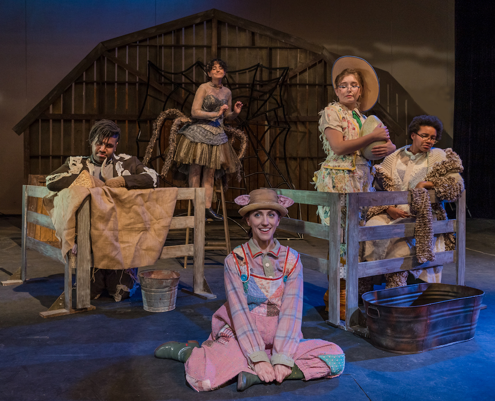 Cast of Charlotte's Web (photo via Magik Theatre)