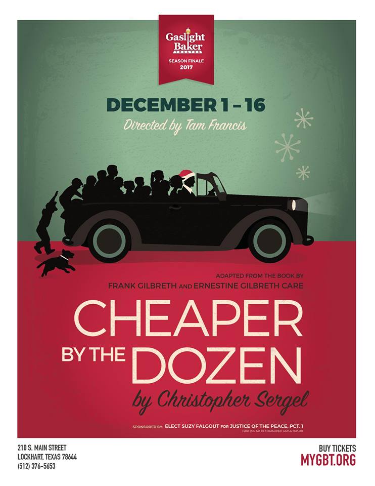 Cheaper by the Dozen by Gaslight Baker Theatre