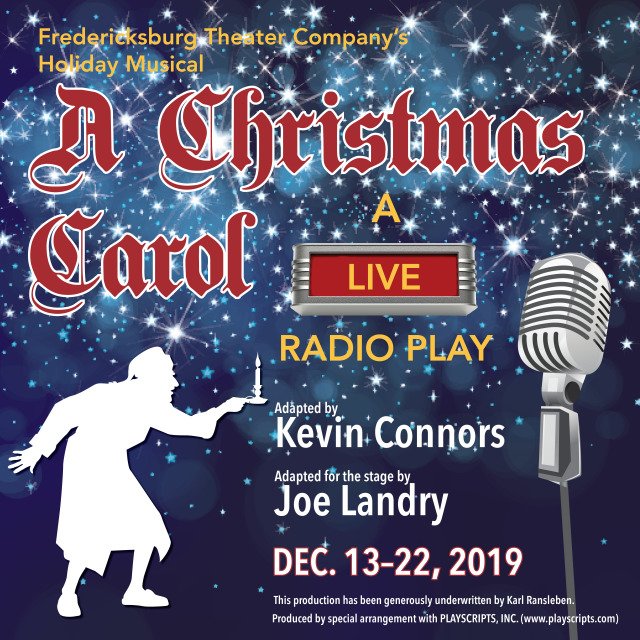 Permiso Bermad Repulsión A Christmas Carol - a live radio play by Fredericksburg Theater Company |  CTX Live Theatre