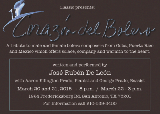 Corazón del Bolero by Classic Theatre of San Antonio