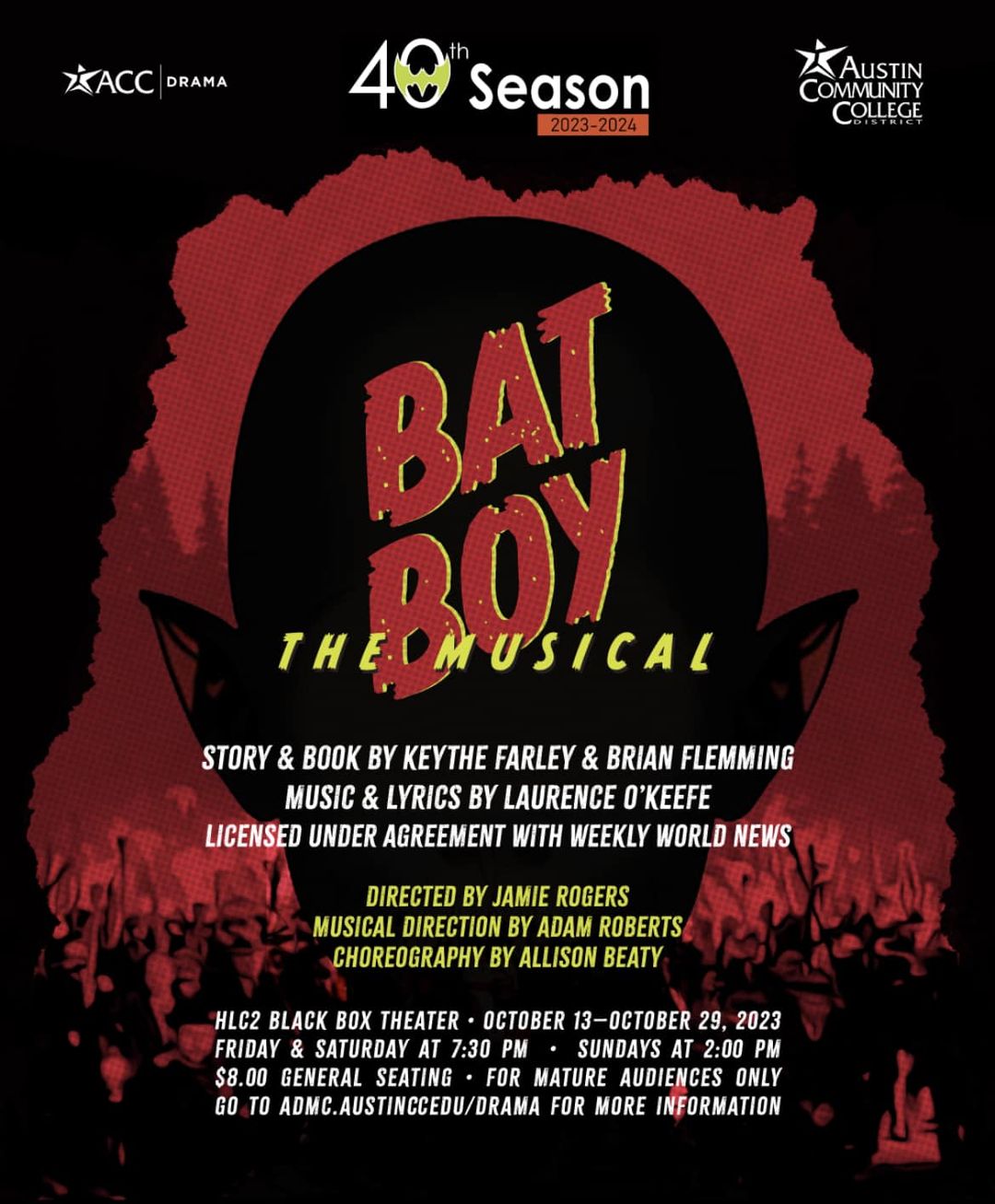 Bat Boy, the   musical by Austin Community College