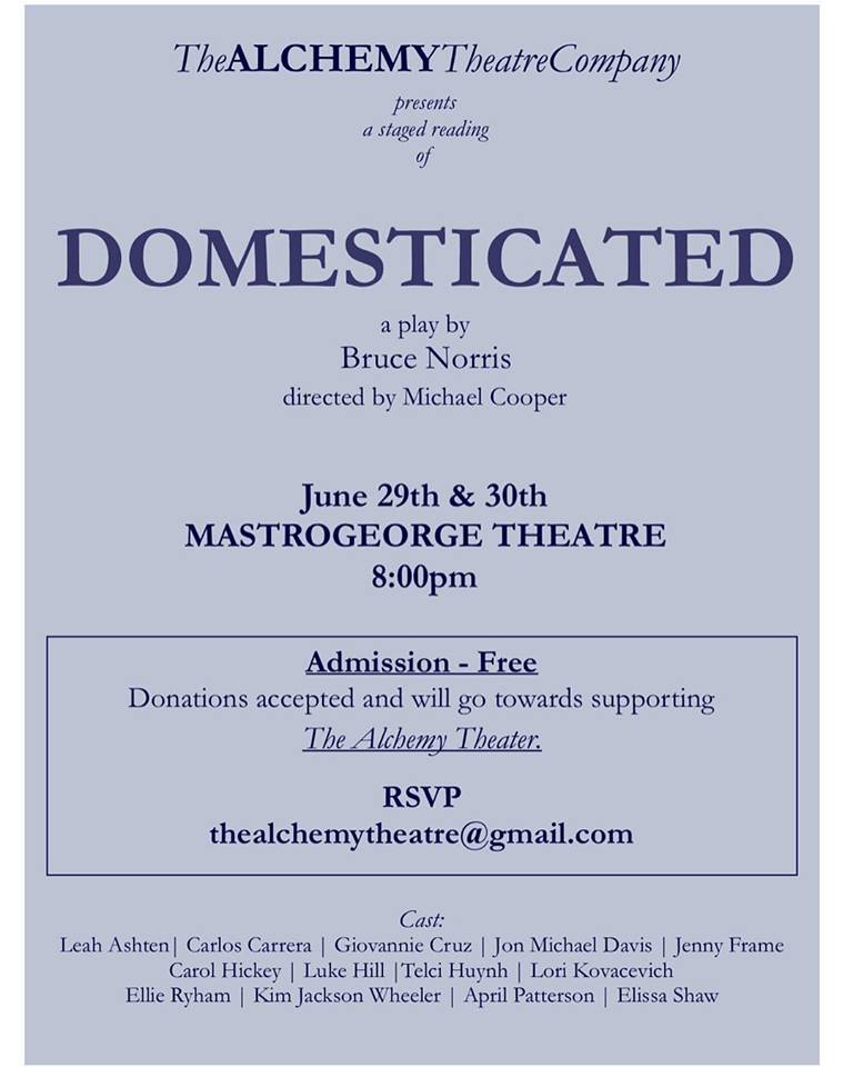 Domesticated by Alchemy Theatre Company