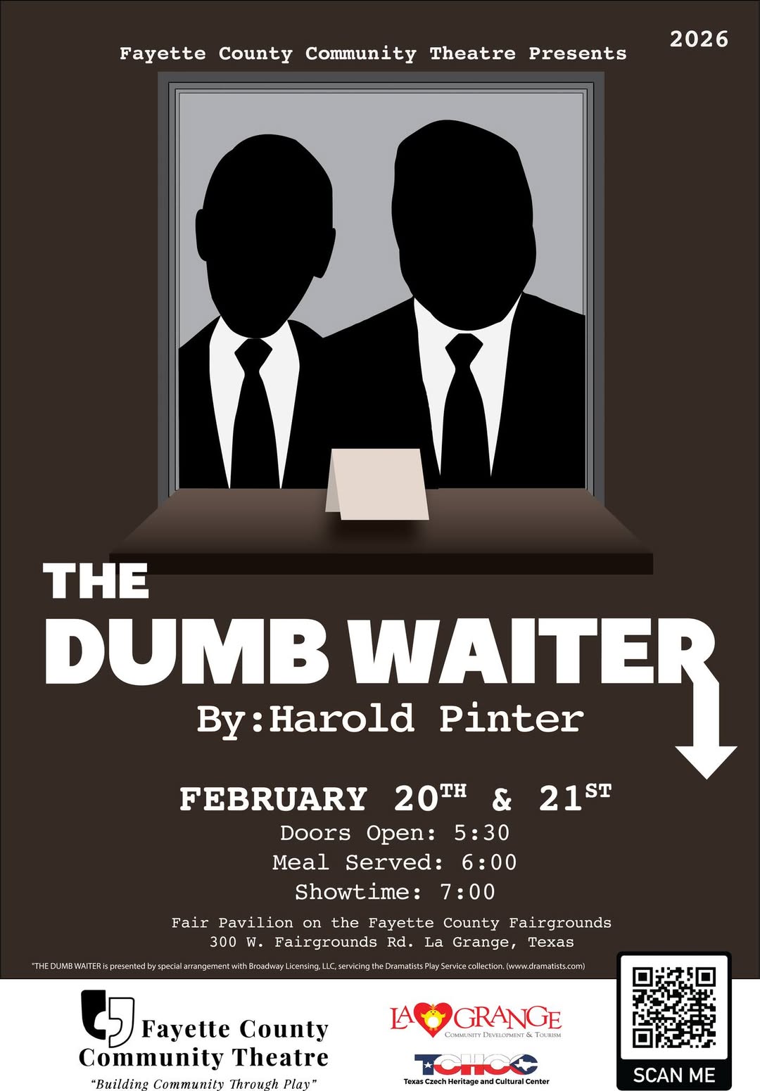 The Dumbwaiter by Fayette County Community Theatre (FCCT)