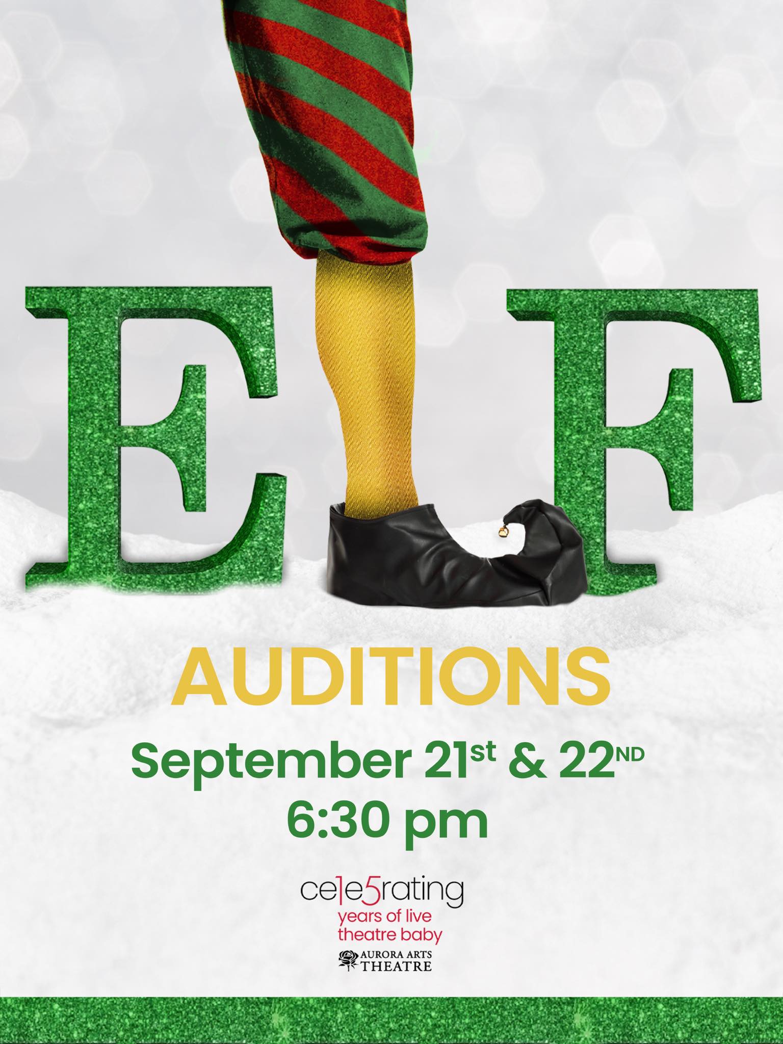 CTX4183. Auditions for Elf, the musical, by Aurora Arts Theatre, Corpus Christi