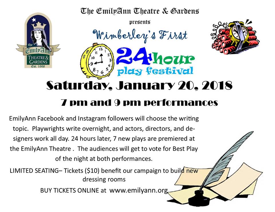24-Hour Play Festival by Emily Ann Theatre