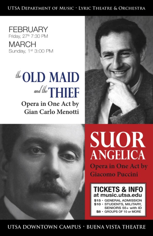 The Old Maid and the Thief -  Suor Angelica by University of Texas in San Antonio (UTSA)