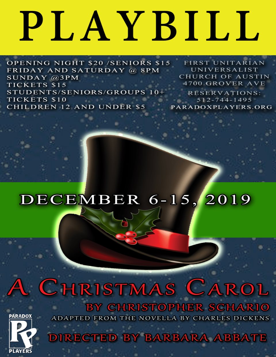 A Christmas Carol by Paradox Players