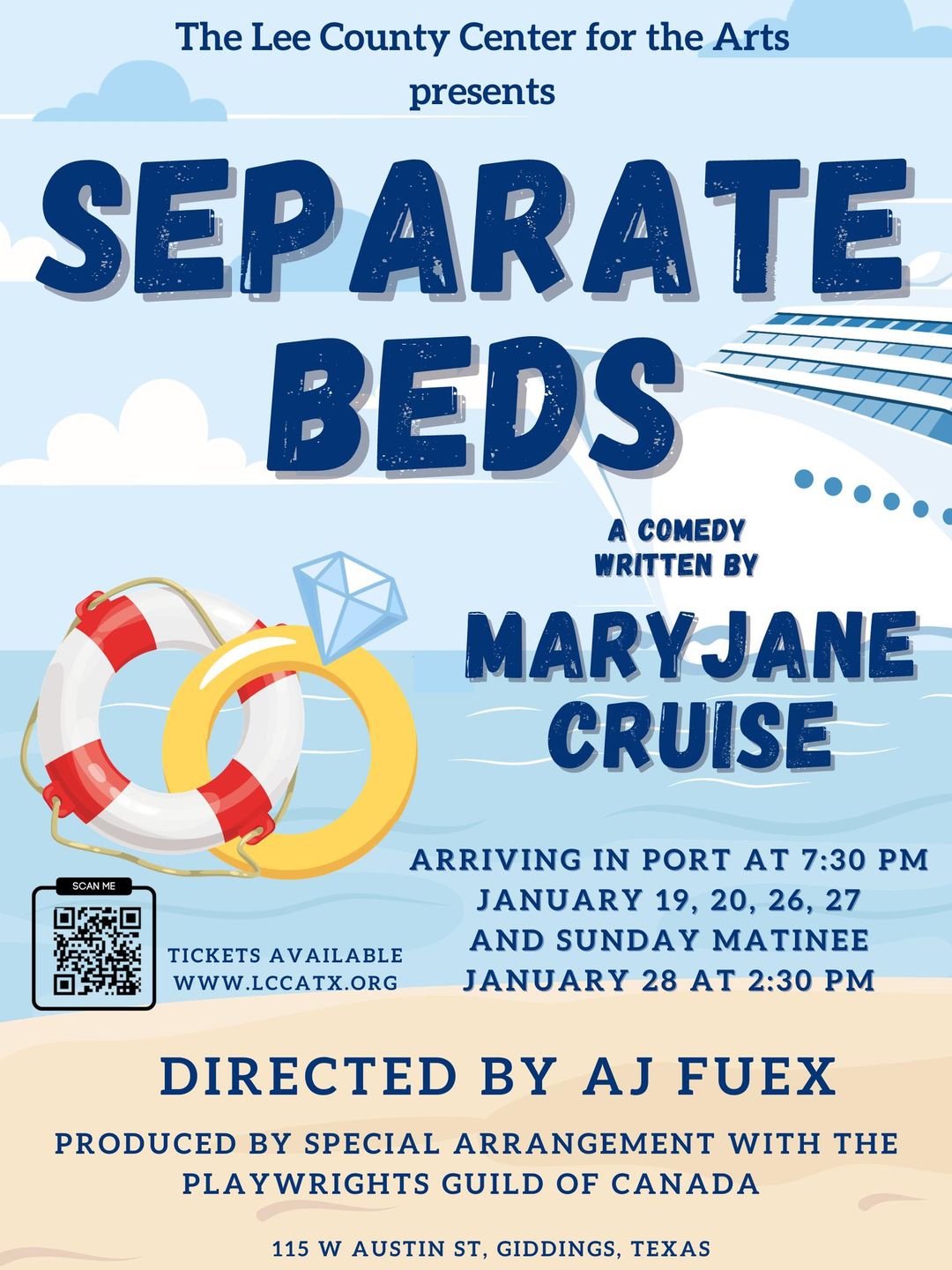 Separate Beds by Lee County Center for the ARTS (LCCA)