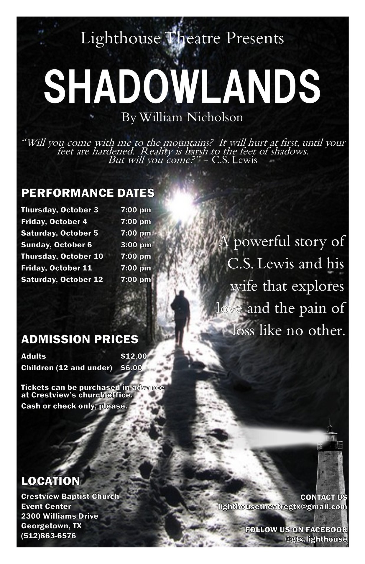 Shadowlands by Lighthouse Theatre