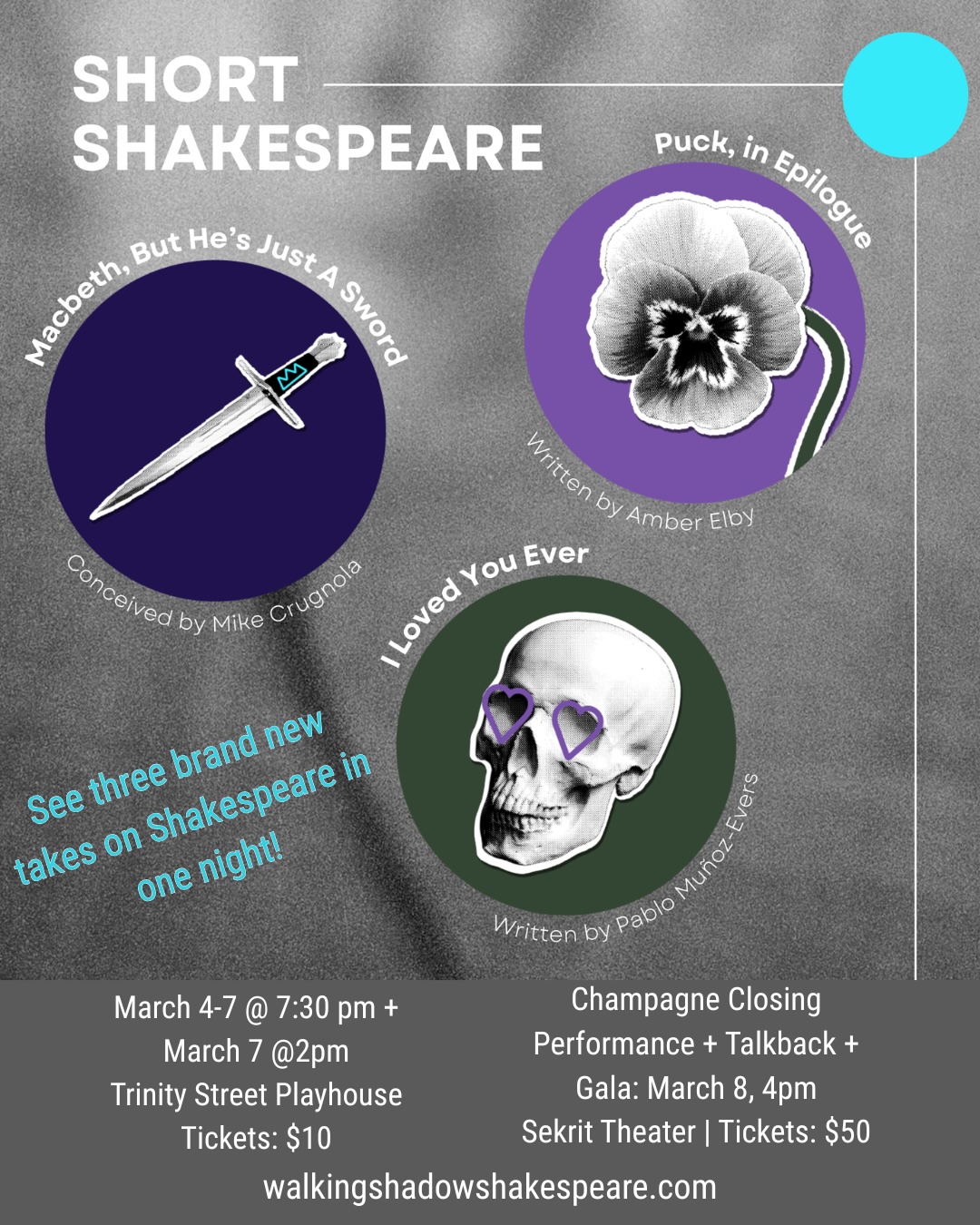 Short Shakespeare - Three plays by Walking Shadow Shakespeare