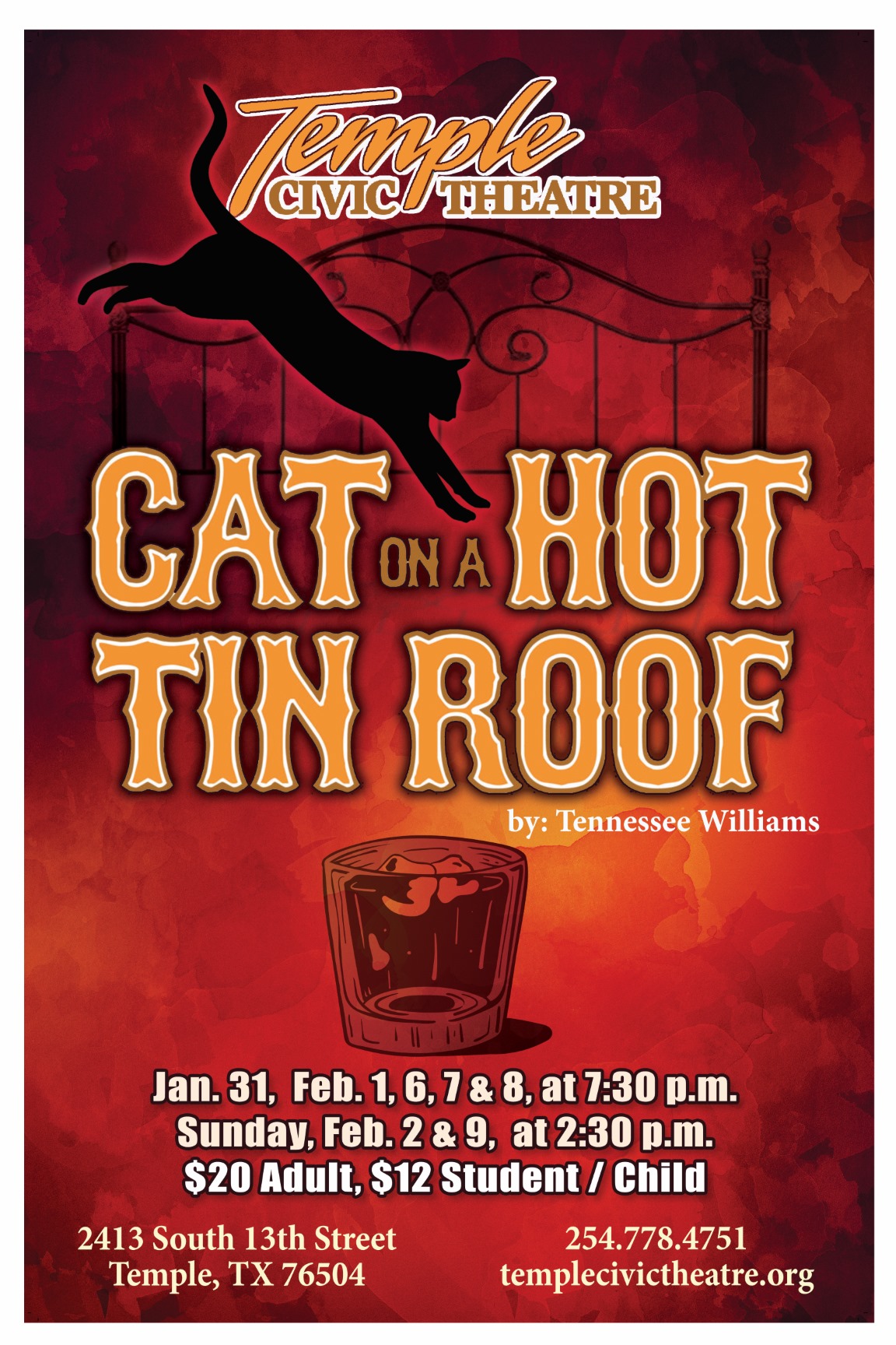 Cat on a Hot Tin Roof by Temple Civic Theatre