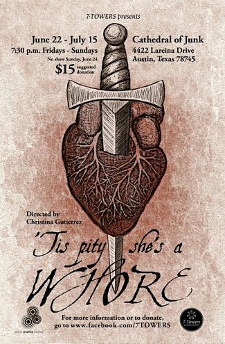 'Tis Pity She's A Whore by 7 Towers Theatre Company