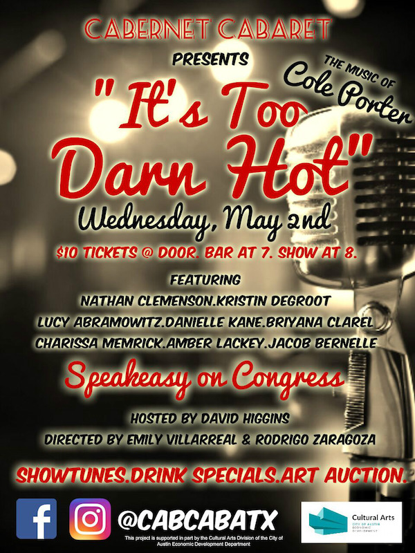 It's Too Darn Hot - A Cole Porter Cabaret by Cabernet Cabaret