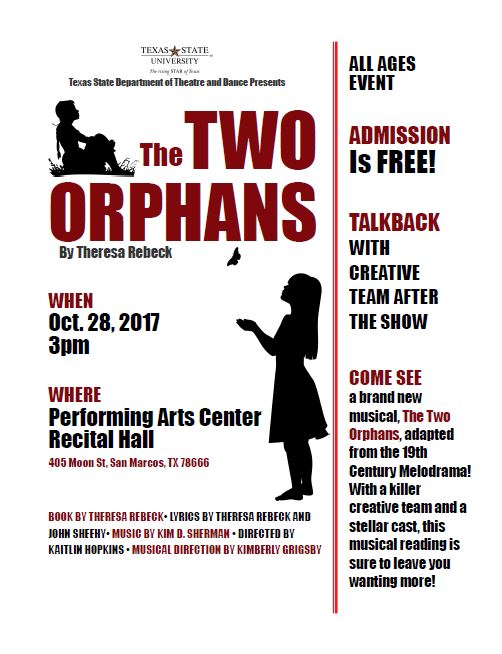 The Two Orphans by Texas State University