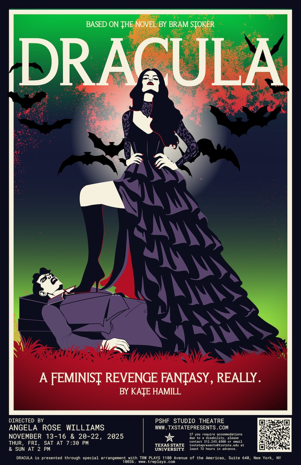 Dracula, A Feminist Revenge Tragedy by Texas State University Department of Theatre, Dance and Film