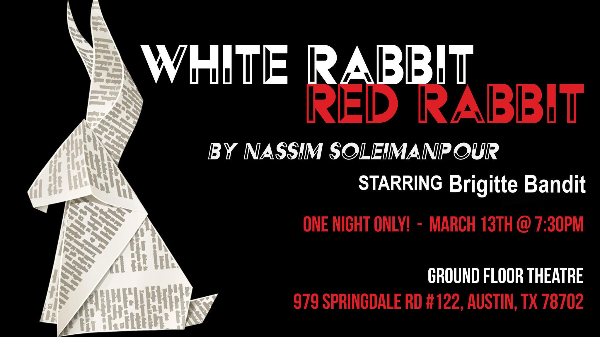 White Rabbit, Red Rabbit by Ground Floor Theatre