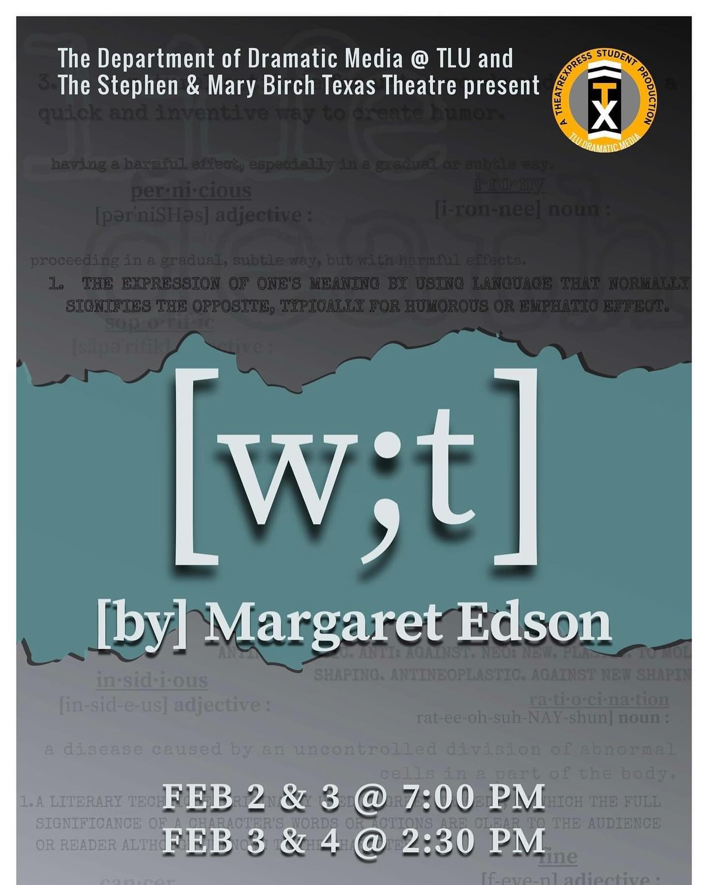 Wit by Texas Lutheran University Dramatic Media