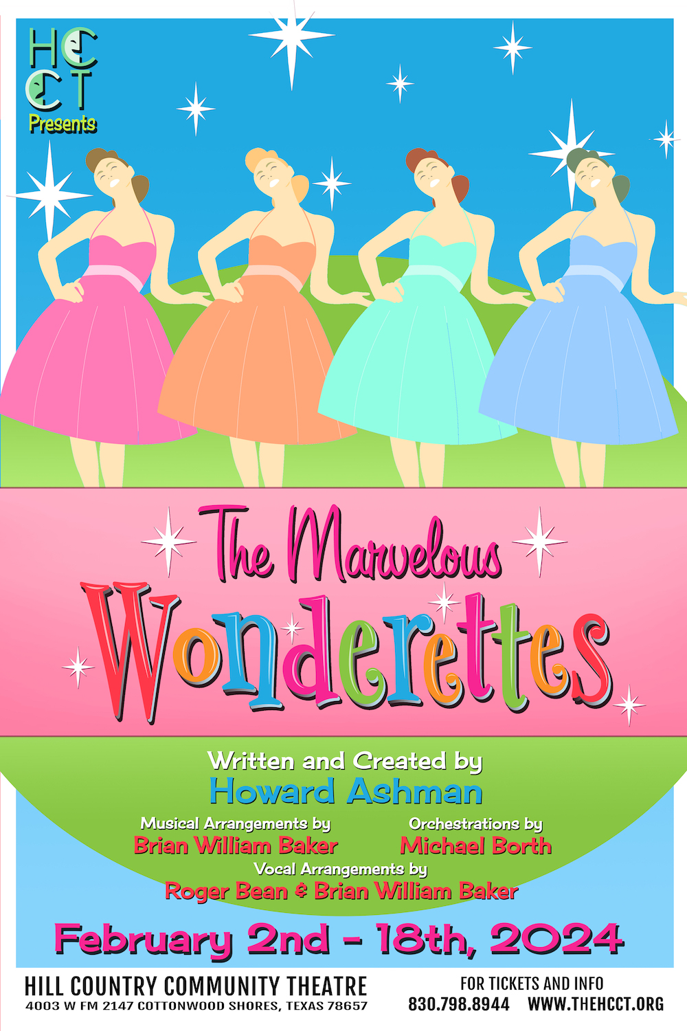 The Marvelous Wonderettes by Hill Country  Community Theatre (HCCT)