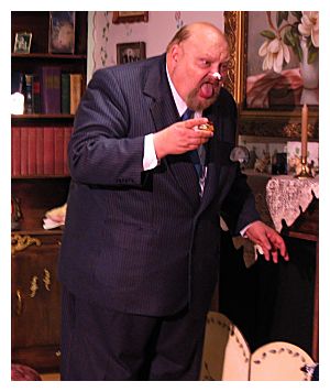 Frank Benge as Inspector Pratt, Murdered to Death (ALT photo)