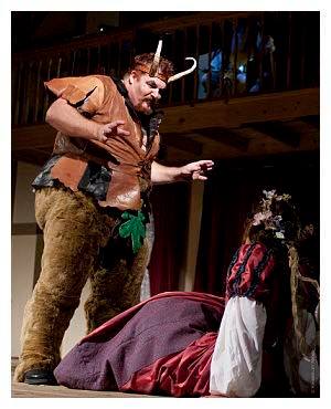 Casey Weed as Puck (photo via The Baron's Men)