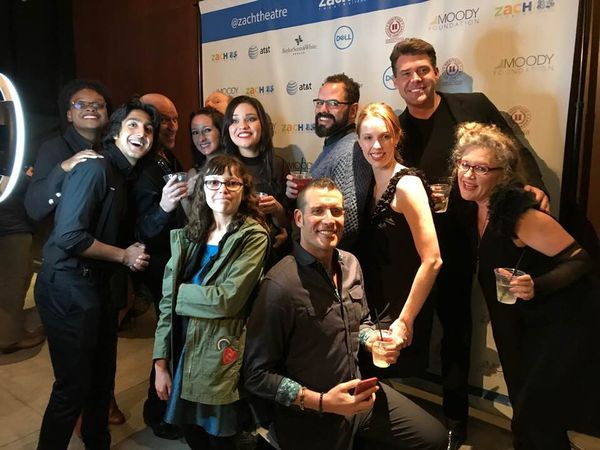 (Left to right) Michele' Crowder, AJ Abdullah, Kirk Kelso, Creighton Moench (hiding in the back), Ryan Smith, Jessica Brynn Cohen, Emily Villarreal, Phil Rodriguez, Steve Williams, Susan Johnston Taylor, Matthew Redden, Laura Freeman (photo SoundBeacon Entertainment)