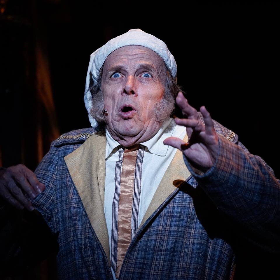 Jaston Williams as Scrooge, 2017(photo by Kirk R. Tuck)