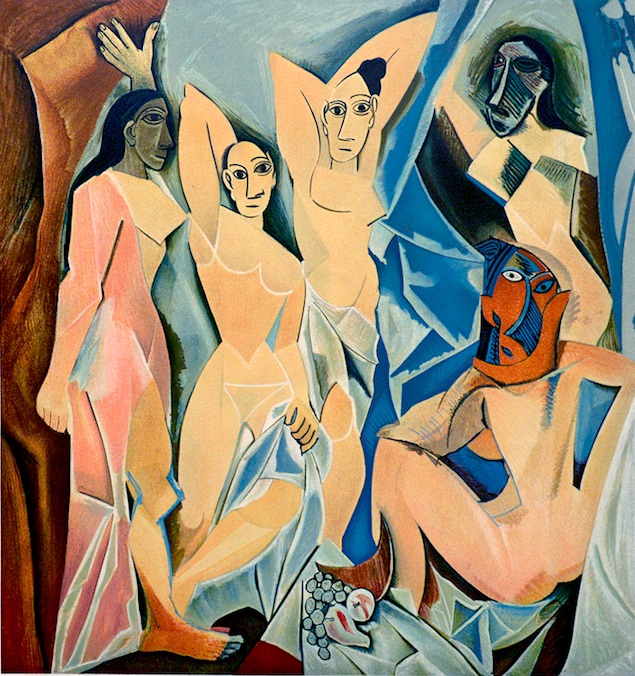 Les Demoiselles d'Avignon, Pablo Picasso (via masterworksfineart.com)