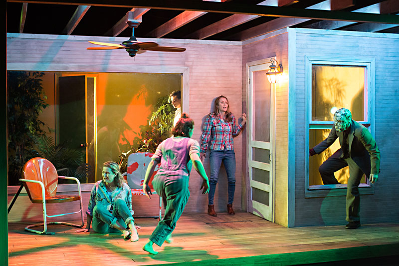 Matt Hislope (right) in PLANO, paper chairs (via Austin Chronicle)