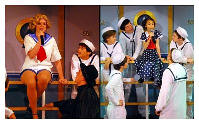 Bonnie and the sailors: (L) Amanda Forsyth, (R) Genevieve Hodge (images: Petesie Lee)