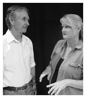 Mike Dellens as the Father, Terrie Cooper as the Mother (image: Michael Floyd)