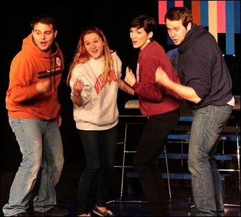 Brian Losoya, Taylor Moessinger, Sara Burke, Joey Banks (photo: www.austintheatreproject.org)