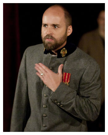 Andrew Matthews as Claudius (image: Kimberley Mead)