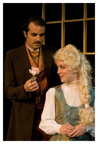 Jason Newman as Algy, Corley Pillsbury as Cecily (image: Christopher Loveless)