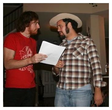 Jonathan Terrell, Benjamin Wright in rehearsal (photo: Vestige)