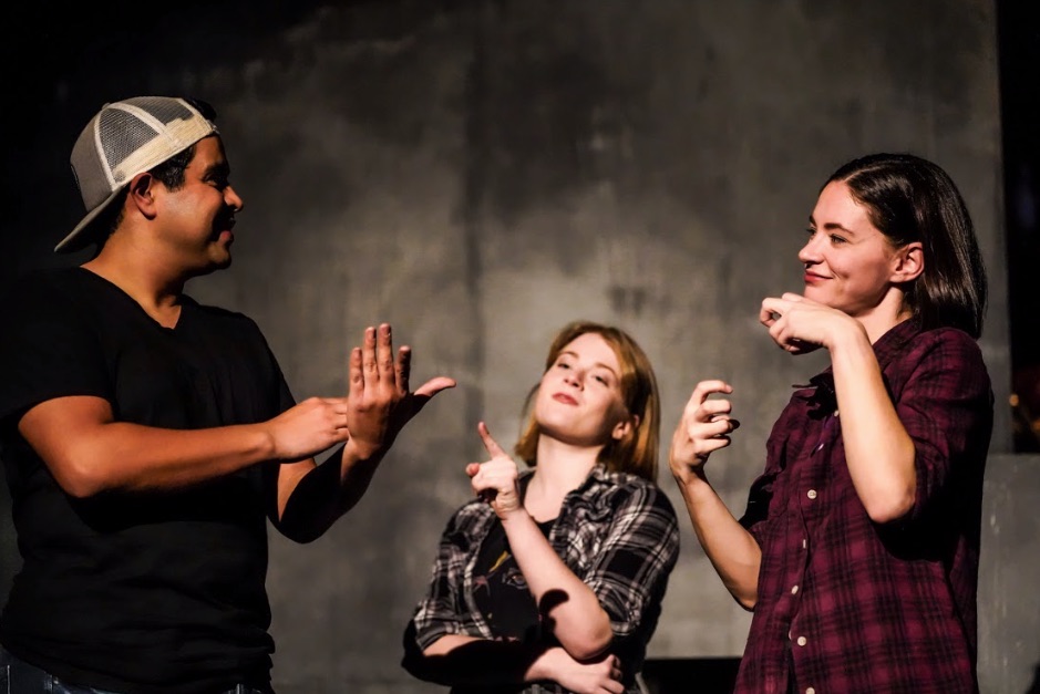 Daniel Ponce, Maryann Tolemache, Sandra Mae Frank (photo by Dave Hawks)