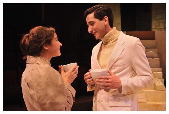 Avery Ferguson as Fanny, Jon Wayne Martin as Mr. Coffee (image: Bret Brookshire)