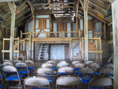 the barn, empty