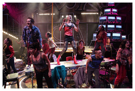 The cast of Rent (image: Kirk R. Tuck)