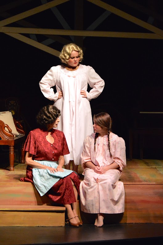  Judith Laird, Lauren Hartwick & Madison Welvaert (photo: Gaslight Baker Theatre)