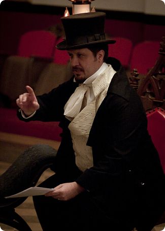 Robert Matney as Wilhelm Grimm (image: Kimberley Mead)
