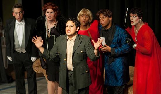 Scott Poppaw, Joe Hartman, Marco Bazan, Ronnie Williams, Austen Simien, Kirk Kelso (photo: City Theatre)