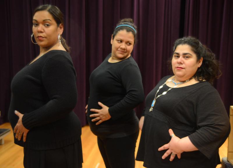 Deanna Deolloz, Florinda Bryant, Eva Garza (photo: Teatro Vivo)